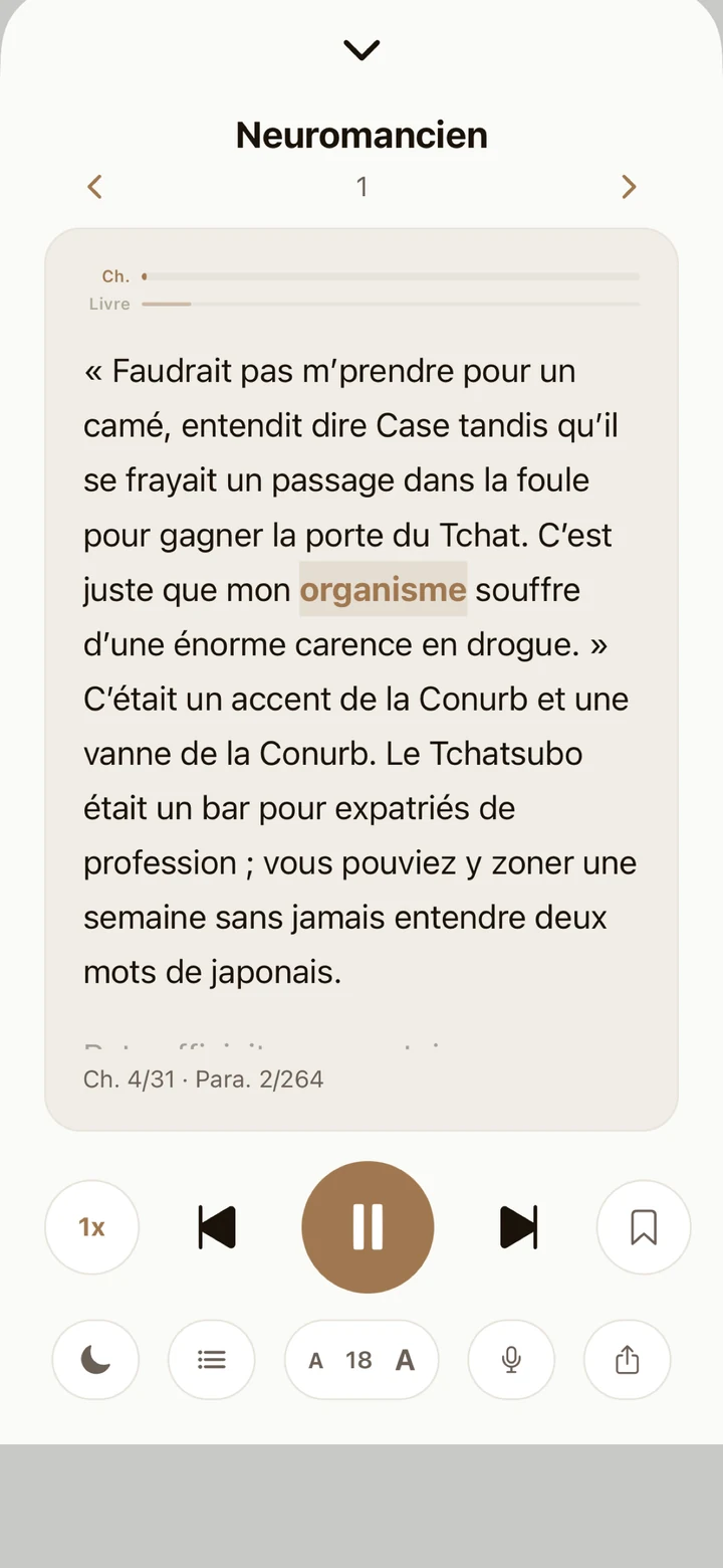 Écran Lecteur de Sonivre